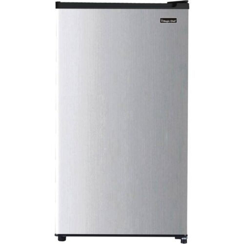 Magic Chef MCAR320PSE 3.2 CuFt. Black and Stainless Steel Mini-Fridge 1