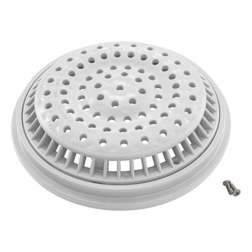 Super-Pro, Round Main Drain Frame & Grate, 8", Tan (10064TAN), Anti-Vortex, VGB Compliant