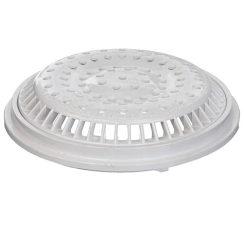 Waterway SG6402310 VC 8" White Suction Cover With Frame