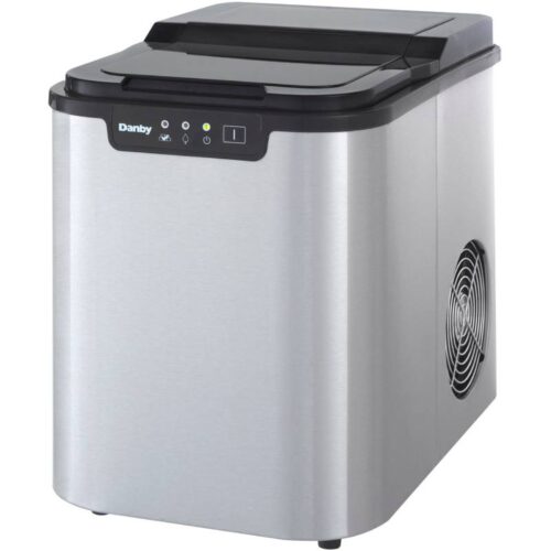 Danby DIM2500SSDB 2lb Stainless Steel Portable Ice Maker 1