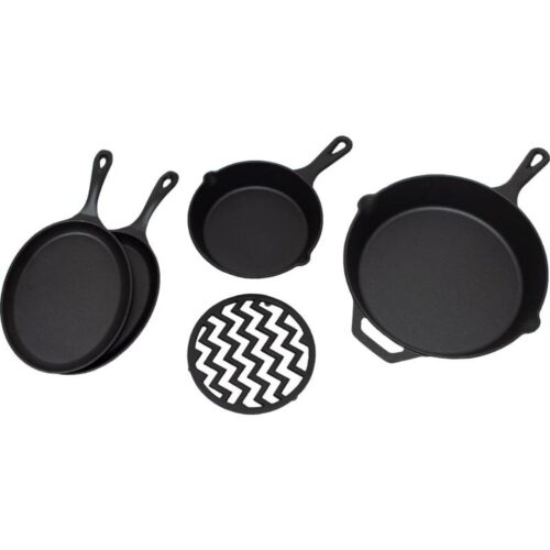 Keveri ASP The Sizzling Pack 5 Piece Cast Iron Set 1