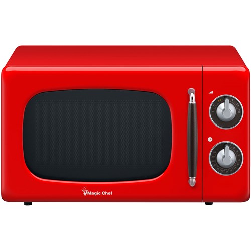 Magic Chef MCD770CR Red 0.7 CuFt. Retro Countertop Microwave 700 Watts
