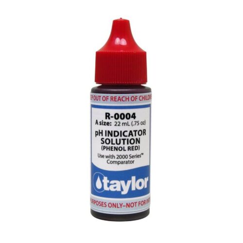 Taylor Technologies R-0004-A PH Indicator Solution .75oz Bottle