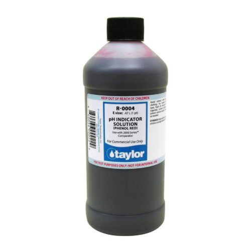 Taylor Technologies R-0004-E PH Indicator Solution 16oz Bottle