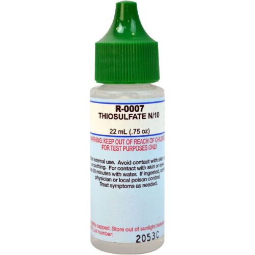 Taylor Technologies R-0007-A N/10 Thiosulfate .75oz Bottle