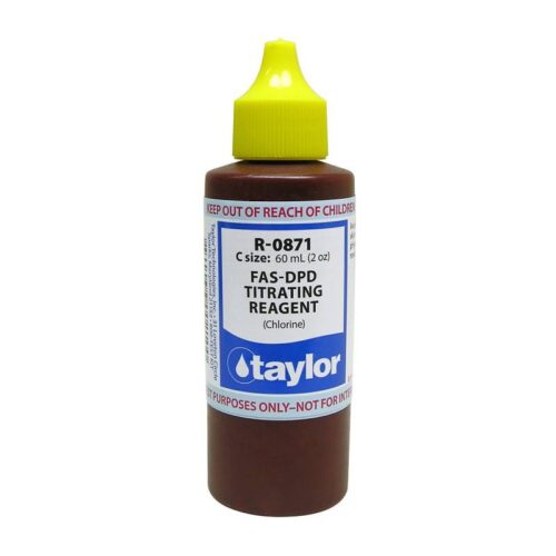 Taylor Technologies R-0871-C Chlorine FAS-DPD Titrating Reagent 2oz Bottle