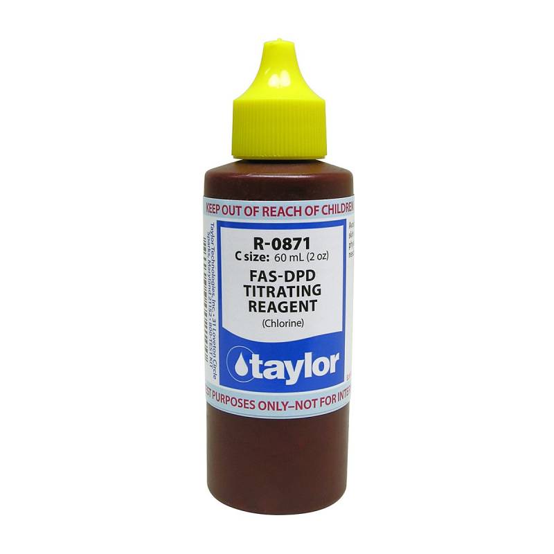 Taylor Technologies R-0871-C Chlorine FAS-DPD Titrating Reagent 2oz Bottle