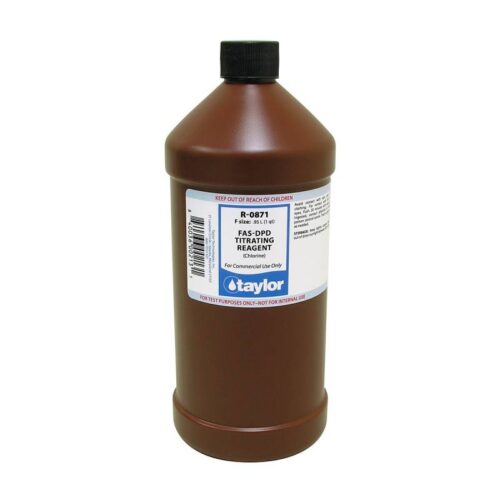 Taylor Technologies R-0871-F Chlorine FAS-DPD Titrating Reagent 32oz Bottle