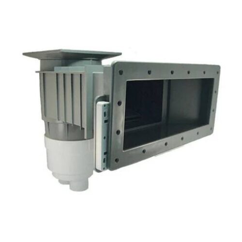 Waterway 540-8557 2"SKT Gray Wide Mouth Vinyl Skimmer with Square Lid 1