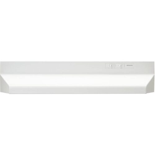 Broan BUEZ030WW White 30" Ducted Under Cabinet Range Hood 1