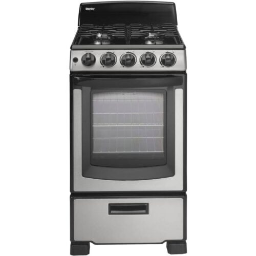 Danby DR202BSSGLP Stainless Steel 20_ Freestanding Compact Gas Range 1