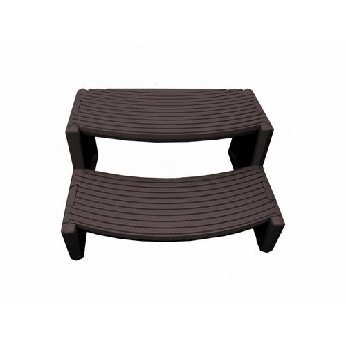 Life Essentials MSS080 19.7" x 16" Espresso Spa Step