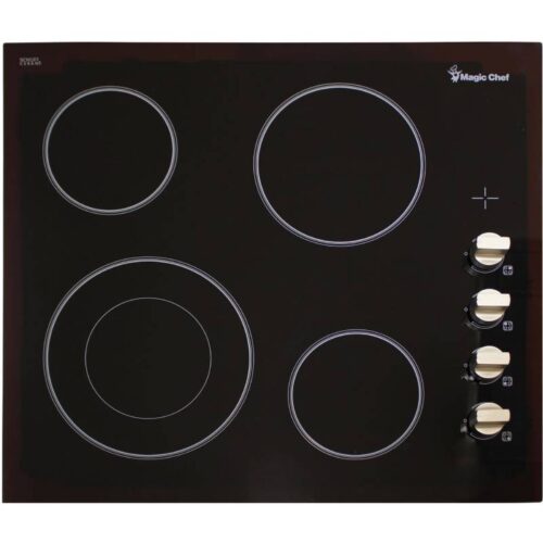 Magic Chef MCSCTE24BG Black 24" Built In Electric Cooktop 1