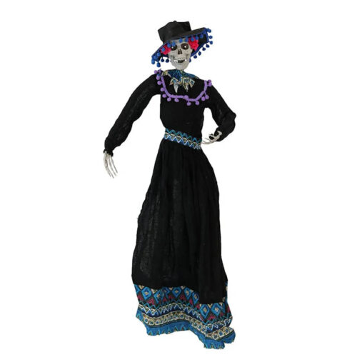 Haunted Hill Farm HHDODLADY-1HLSA 36" Animated Day of the Dead Dancing Lady