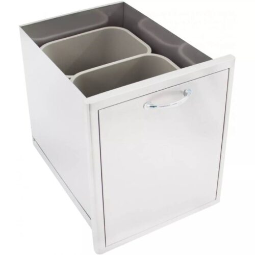Blaze 20-Inch Stainless Steel Double Trash Drawer