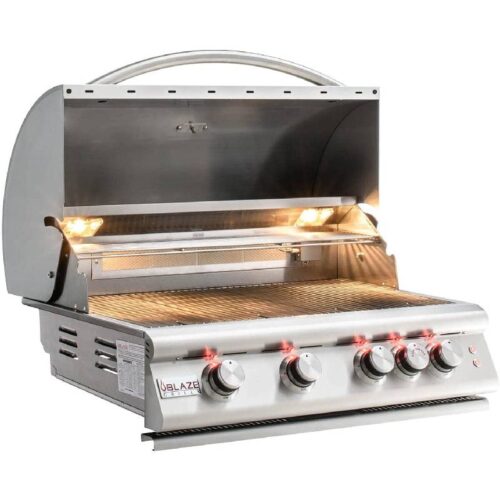 Blaze 32-Inch LTE Premium 4 Burner Propane Gas Grill with Lights