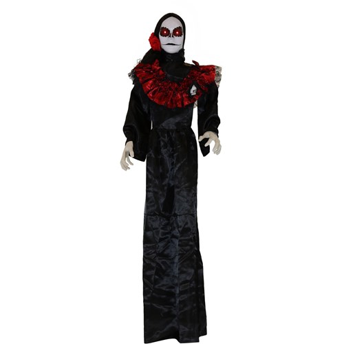 Haunted Hill Farm HHDODLADY-2FLS 66" Animated Standing Day of the Dead Lady