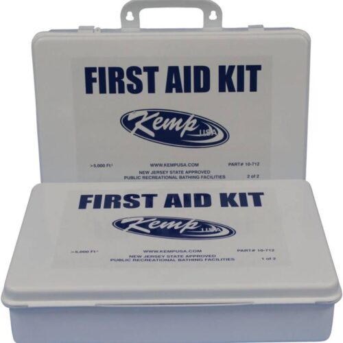 Kemp USA 10-712 NJ Pool First Aid Kit For Pools Greater Than 5000 SQF