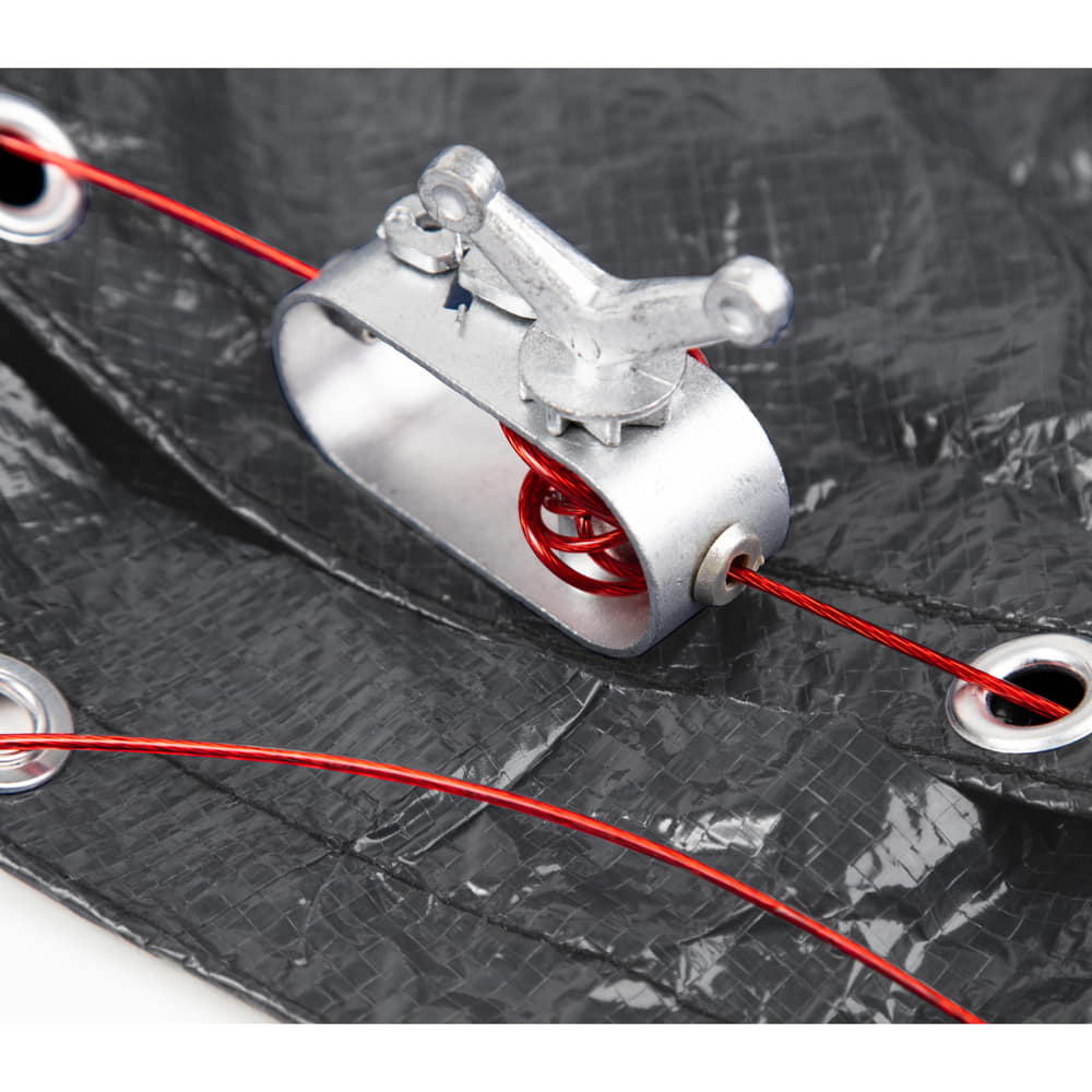 28' Round Arctic Armor Rugged Mesh Winter Cover 8-Year Warranty - Image 2