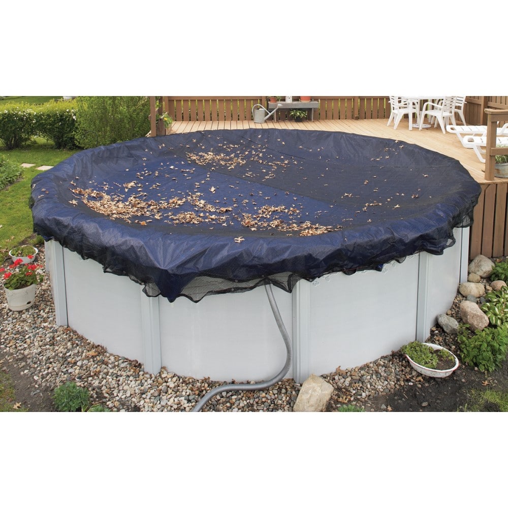 30' Round Arctic Armor Leaf Net Swimming Pool Cover