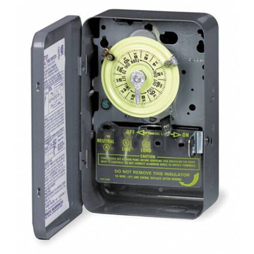 Intermatic T104P201 220V DPST Outdoor Time Clock With Fireman's Switch