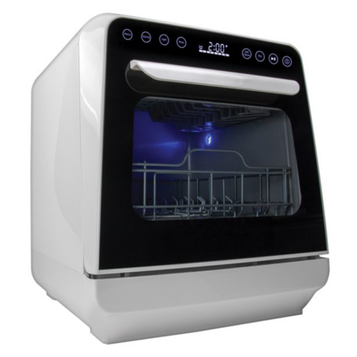Magic Chef MCSCD3W White 22" 3-Place Setting Countertop Dishwasher