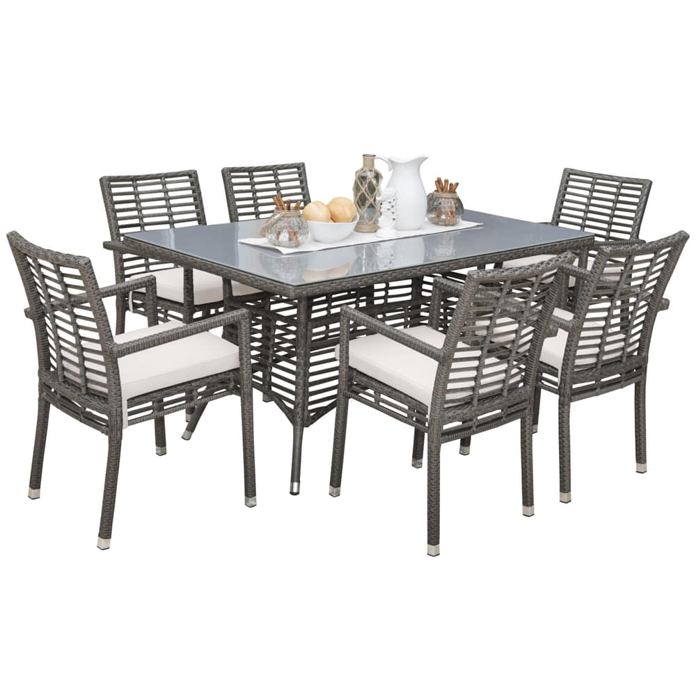 Panama Jack Graphite Armchair Dining Set