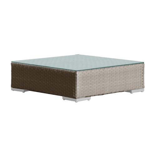 Hospitality Rattan Rubix Coffee Table with Glass