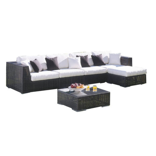 Hospitality Rattan Soho 6-Piece Modular Sectional Set