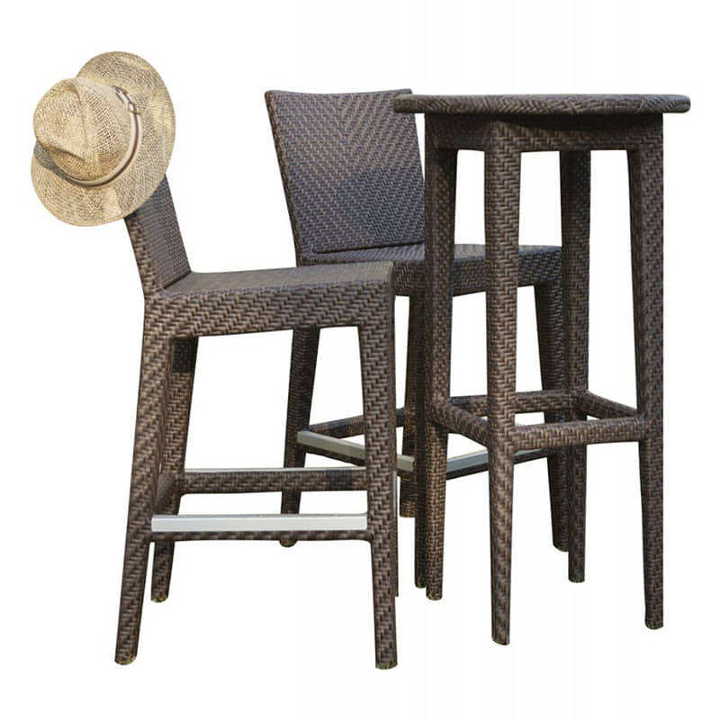 Hospitality Rattan Soho 3-Piece Pub and Barstool Set