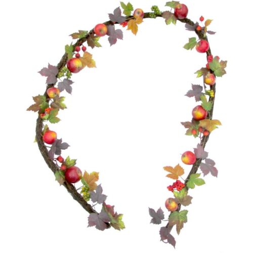 Fraser Hill Farm 9' Apple and Berry Garland on Spiral Vine 1