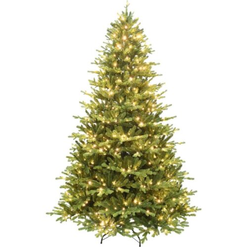 Fraser Hill Farm 7.5 Oregon Pine Christmas Tree with White LED Lights 1