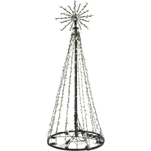 Fraser Hill Farm 9 Light Tree with Starburst Topper and Warm White LED Lights 1