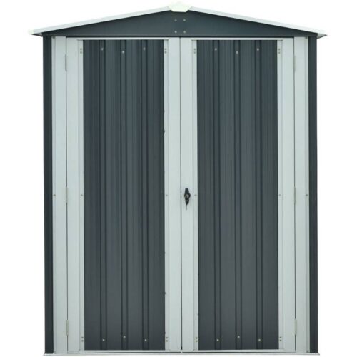 Hanover HANAPEXSHD-GW Galvanized Steel APEX Patio Storage Shed 3 x 5 x 6 1