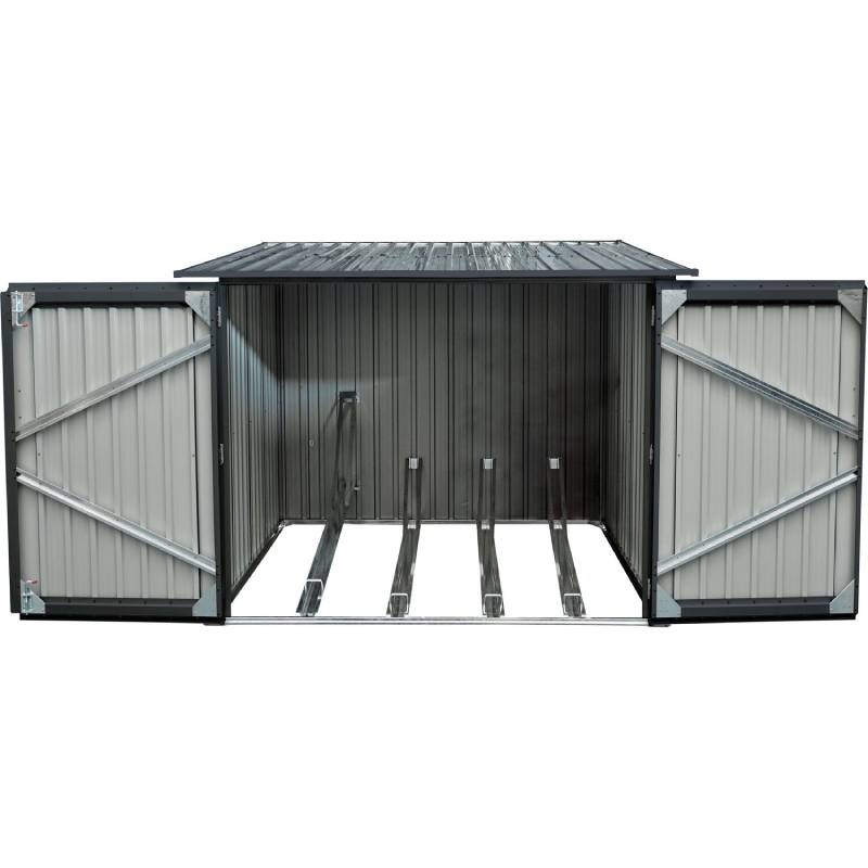 Hanover HANBIKESHD-GRY Galvanized Steel Bicycle Storage 7 x 7 9
