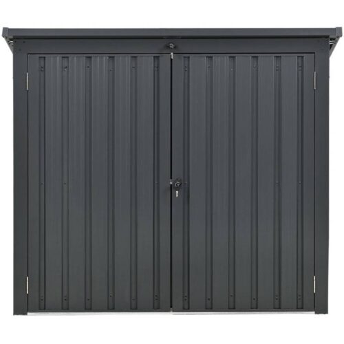 Hanover HANBINSHD-GRY Galvanized Storage 3.3 x 5.2 x 4.4 1