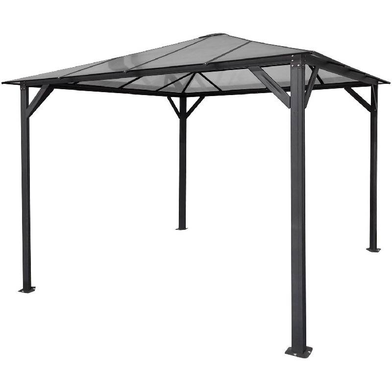 Hanover HANGAZ10X10-GRY 10 x 10 Aluminum Hardtop Gazebo 1