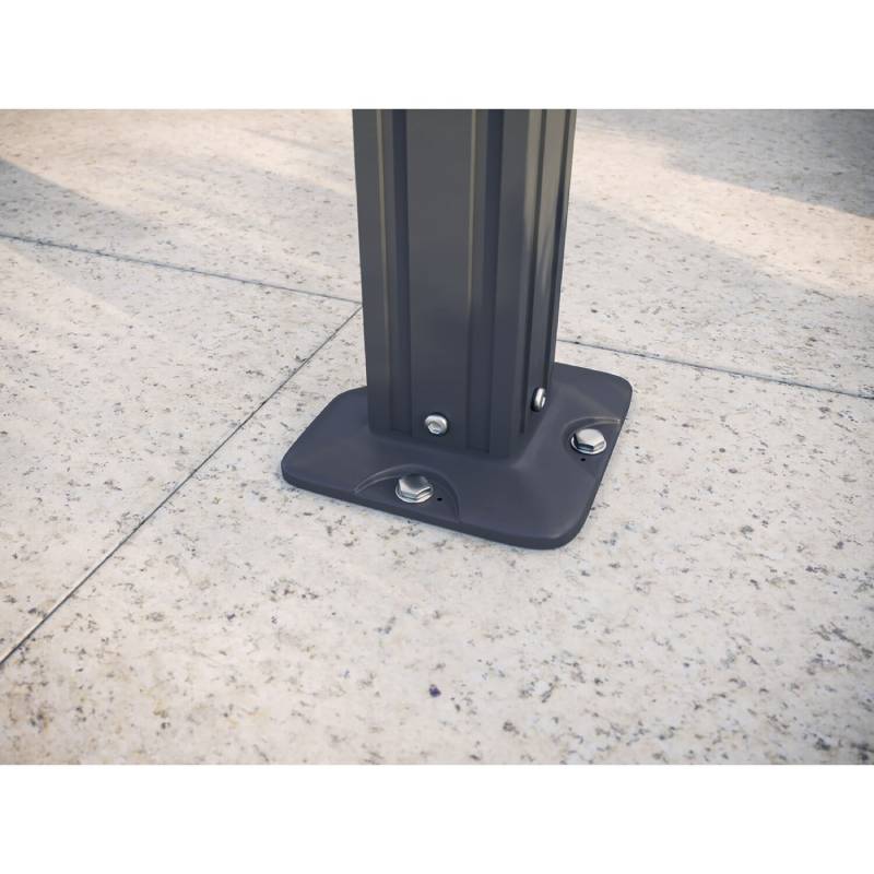 Hanover HANGAZ10X10-GRY 10 x 10 Aluminum Hardtop Gazebo 8