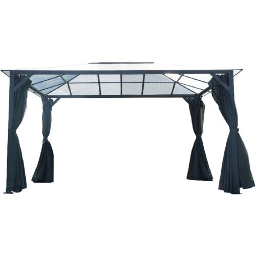 Hanover HANGAZCN13X10-GRY 13 x 10 Aluminum Hardtop Elgant Gazebo 1