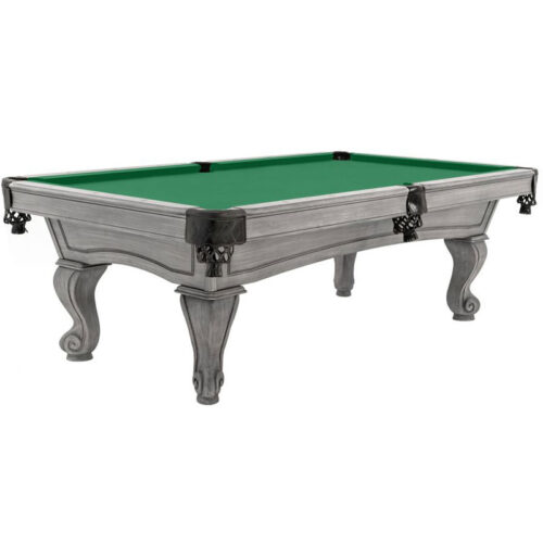Imperial-Resolute-7-Ft-Smooth-Silver-Mist-Pool-Table-with-Rams-Horn-Legs