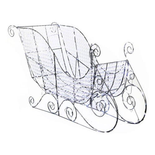 Fraser Hill Farm 33" Crystal Sled with 280 White LED Lights