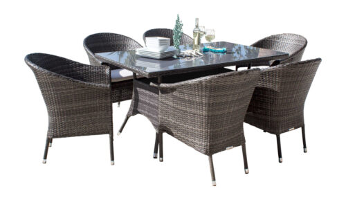 Hospitality Rattan Ultra 7-Piece Armchair Dining Set