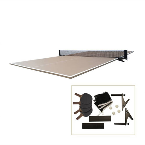HB Home Tan Table Tennis Top with Accessory Kit