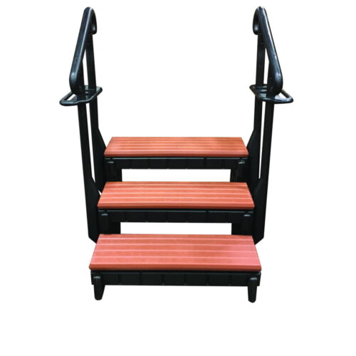 Redwood 3 Tread Stairs