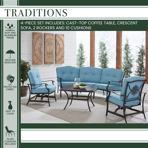 Traditions 4 Piece Deep Seating Set - Image 2