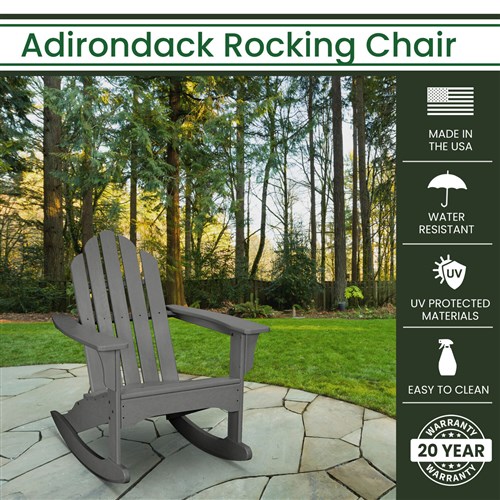All-Weather Adirondack Rocking Chair - Image 4