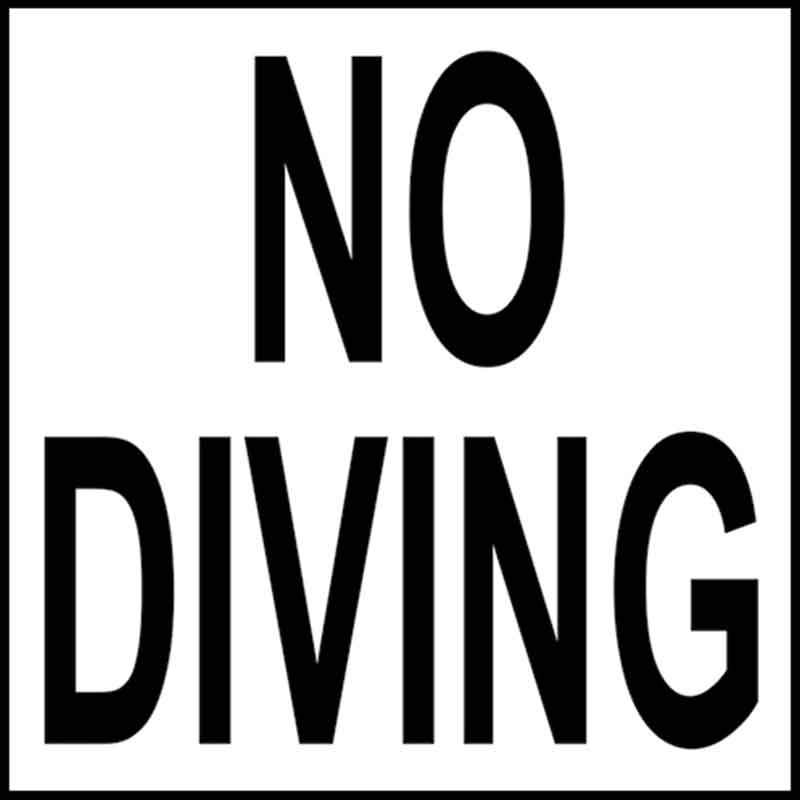 Custom-Mosaics-DM701-12-Smooth-NO-DIVING-Depth-Marker