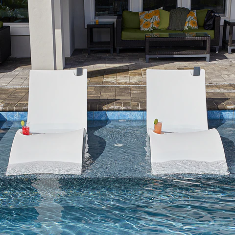 Kai Deep In-Pool Chaise Lounger Chair Set