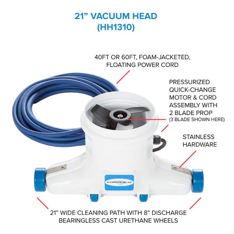 Hammerhead 21" Vacuum with 60' Cord - Image 5