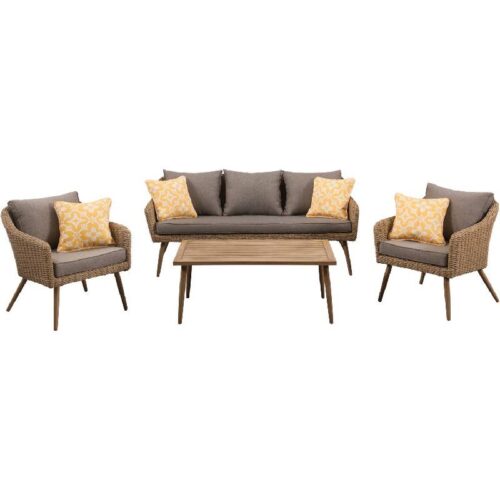 Hanover Sydney 4pc Deep Seating Set 1